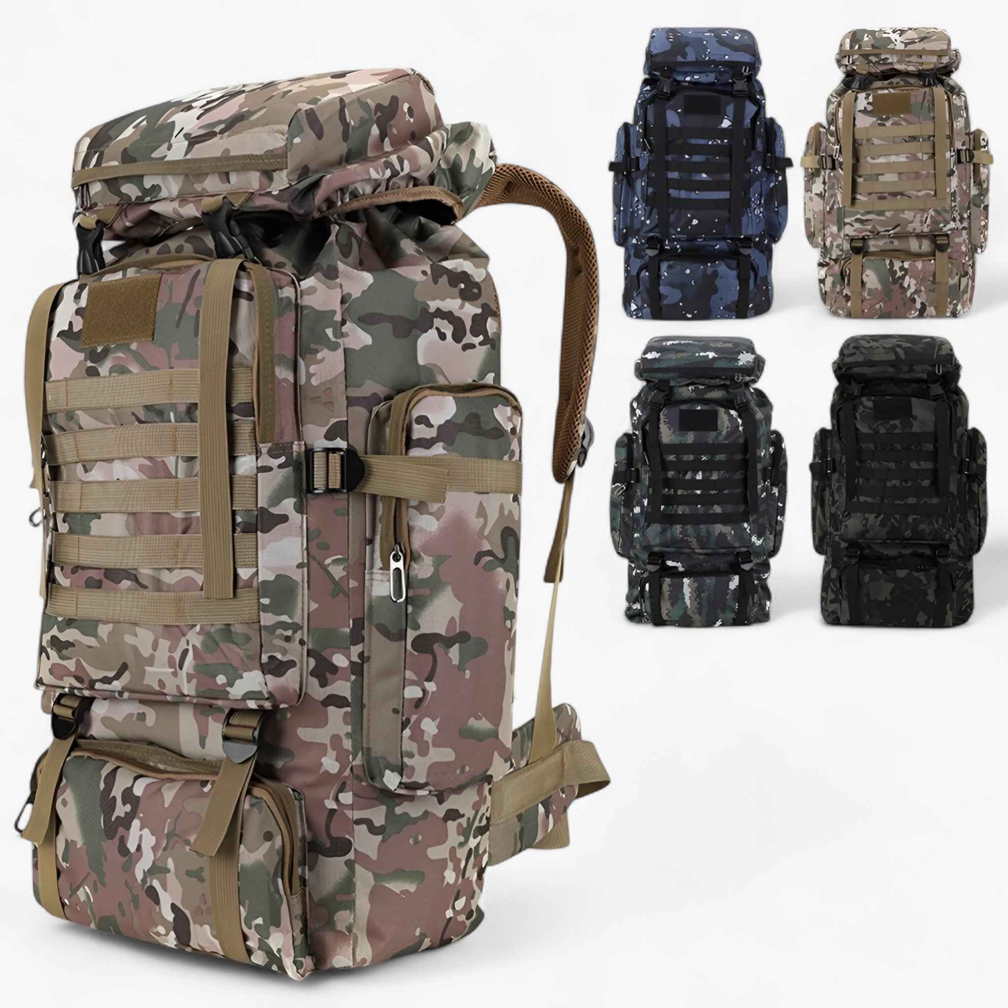 Taktischer Rucksack 80L Wasserabweisend