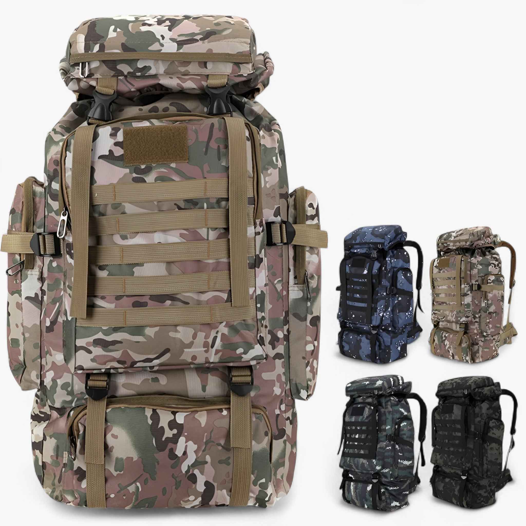 Taktischer Rucksack 80L Wasserabweisend