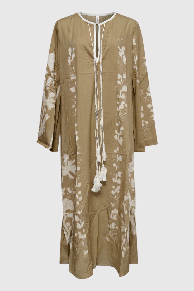 Maxi-Boho-Druck-oversize-Kleid für einen bequemen und trendigen Stil