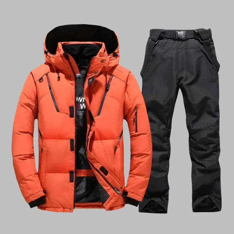 Herren Wasserdichter Warmer Skianzug - Gefütterter Einteiler