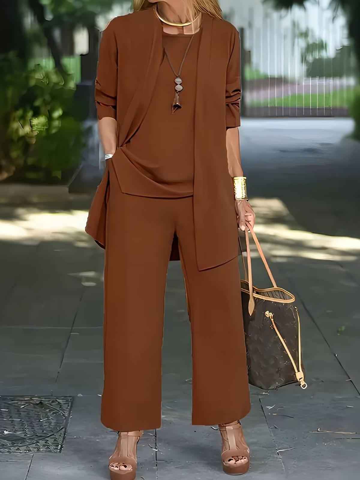 Bequeme Damen-Bermuda-Set Bethany | 3-teiliges Komfort-Outfit