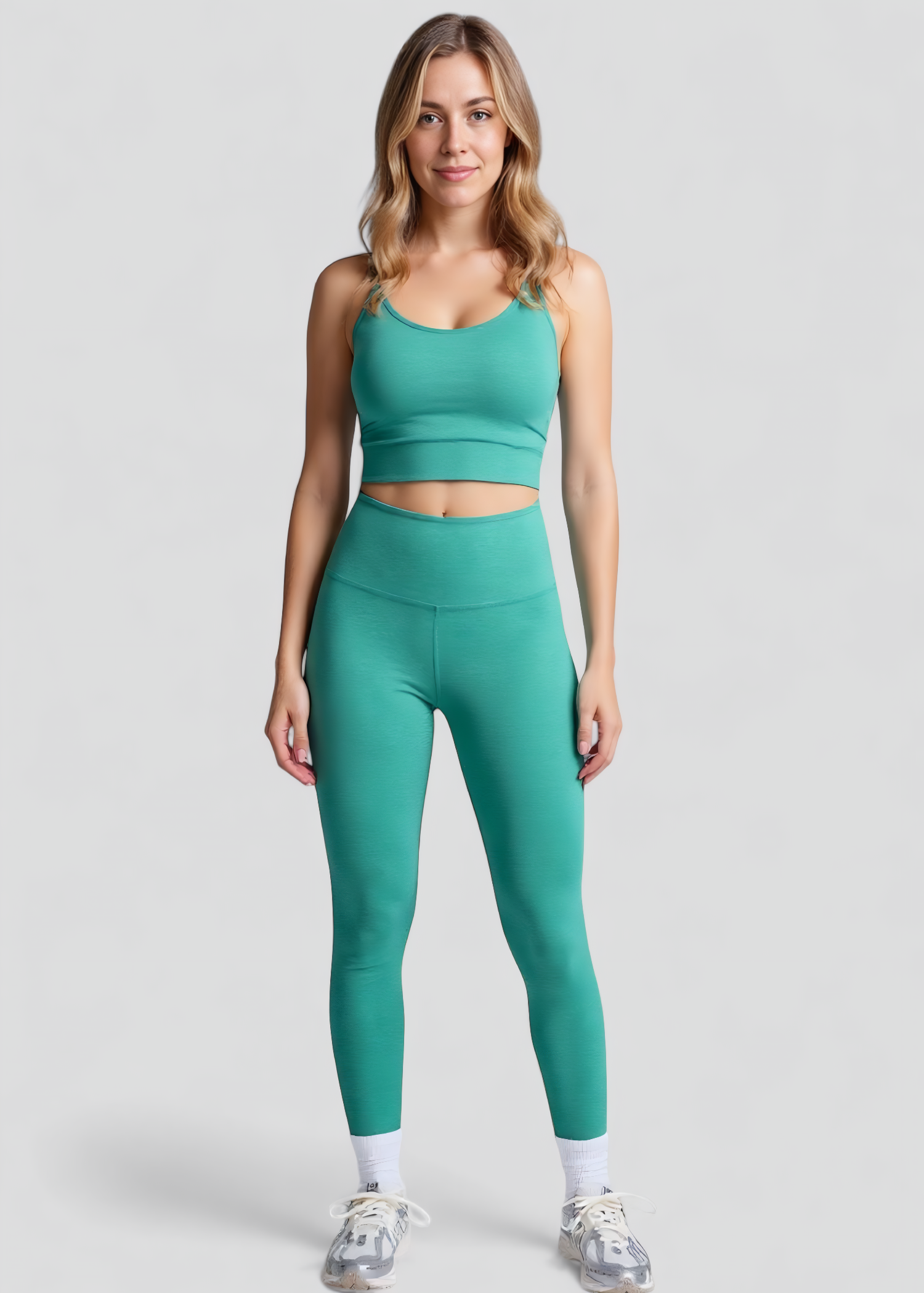 Lisbet | Damen High Waist Midi Leggings Fitness Stretch