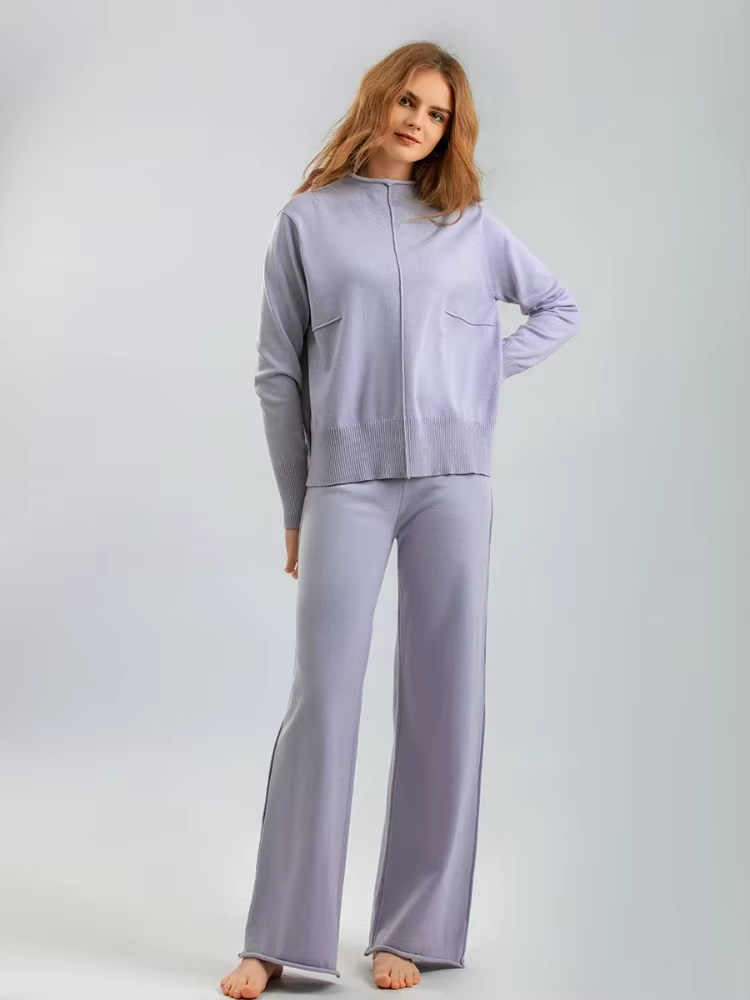 Roma™ - Wärmender gestrickter Pullover undOversized-Hosen Set für totalen Komfort