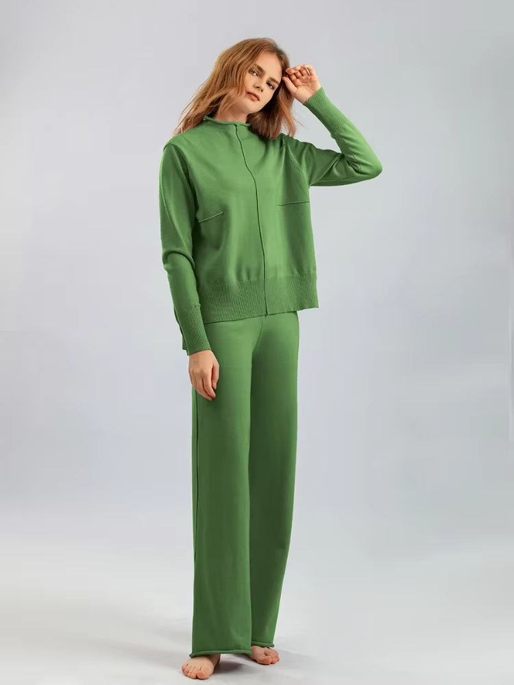 Roma™ - Wärmender gestrickter Pullover undOversized-Hosen Set für totalen Komfort
