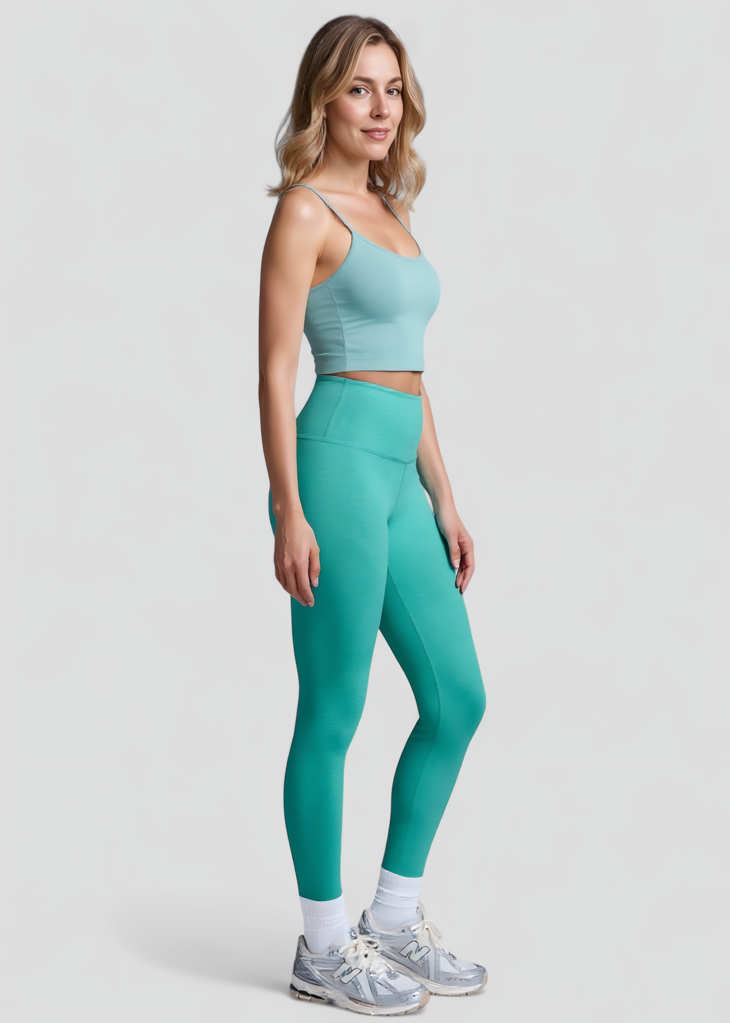 Lisbet | Damen High Waist Midi Leggings Fitness Stretch