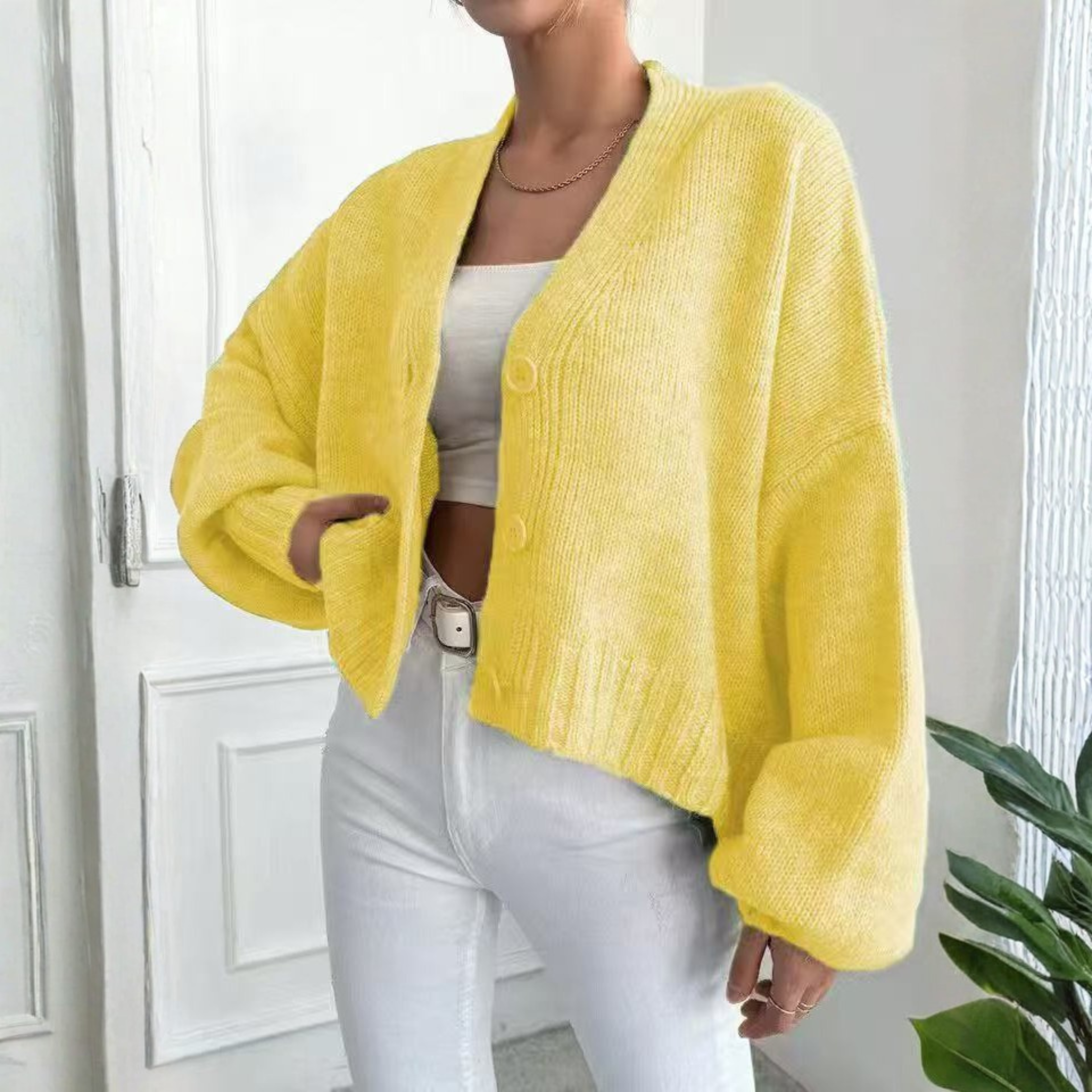 Crop-Cardigan für einen mühelosen Stil Damen