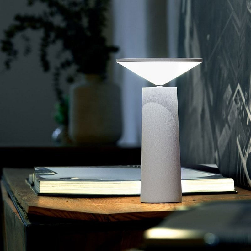Modernes LED-Tischlampe mit Dimmfunktion, Rotation und integriertem Akku