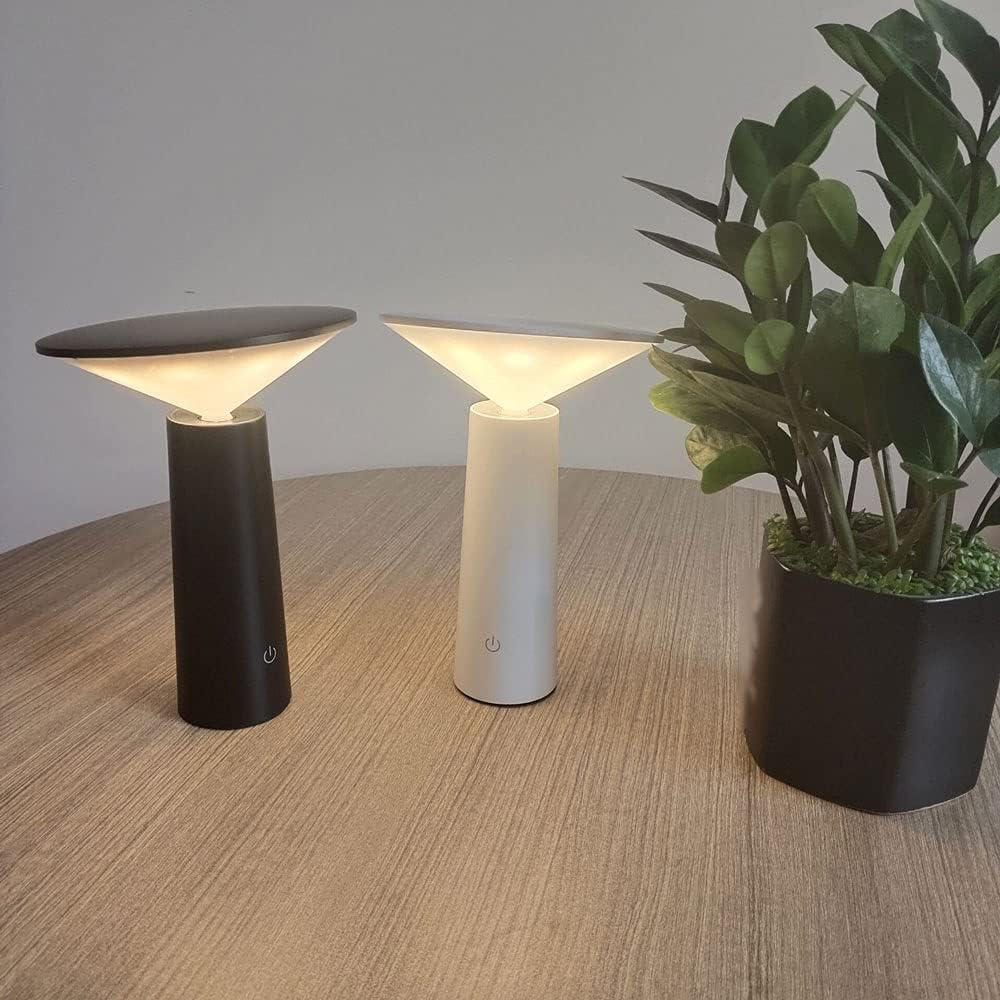 Modernes LED-Tischlampe mit Dimmfunktion, Rotation und integriertem Akku