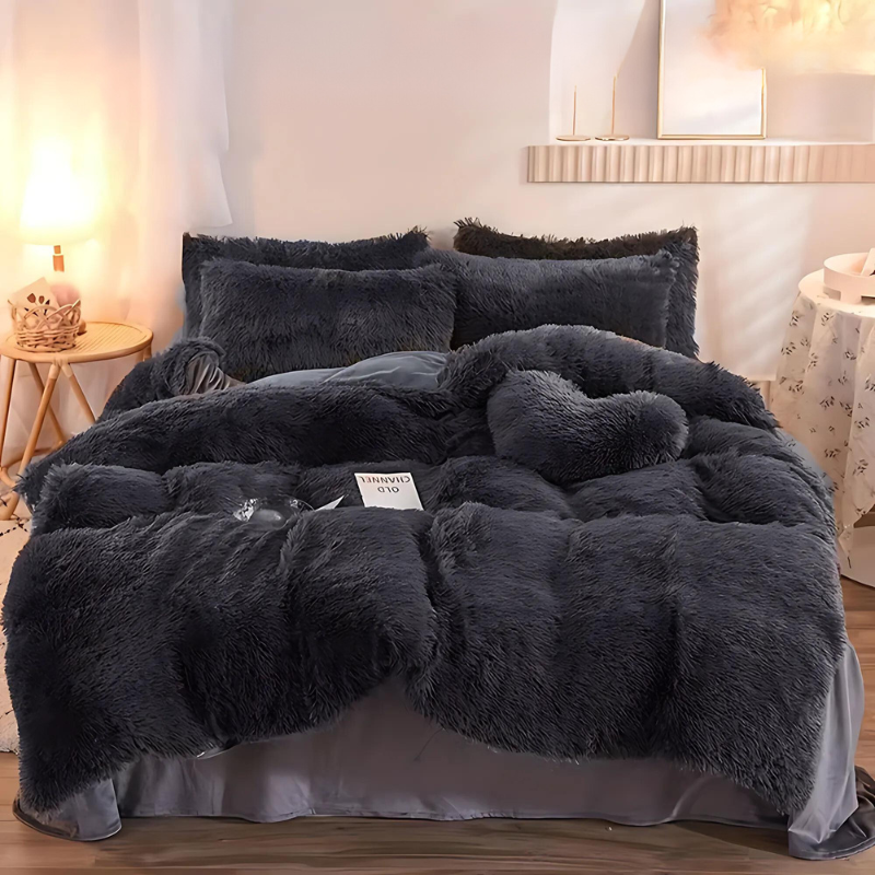 Zephariel - Luxuriöses 3-teiliges Flanell-Bettwäsche-Set für renovierte Herbst- und Winternähte