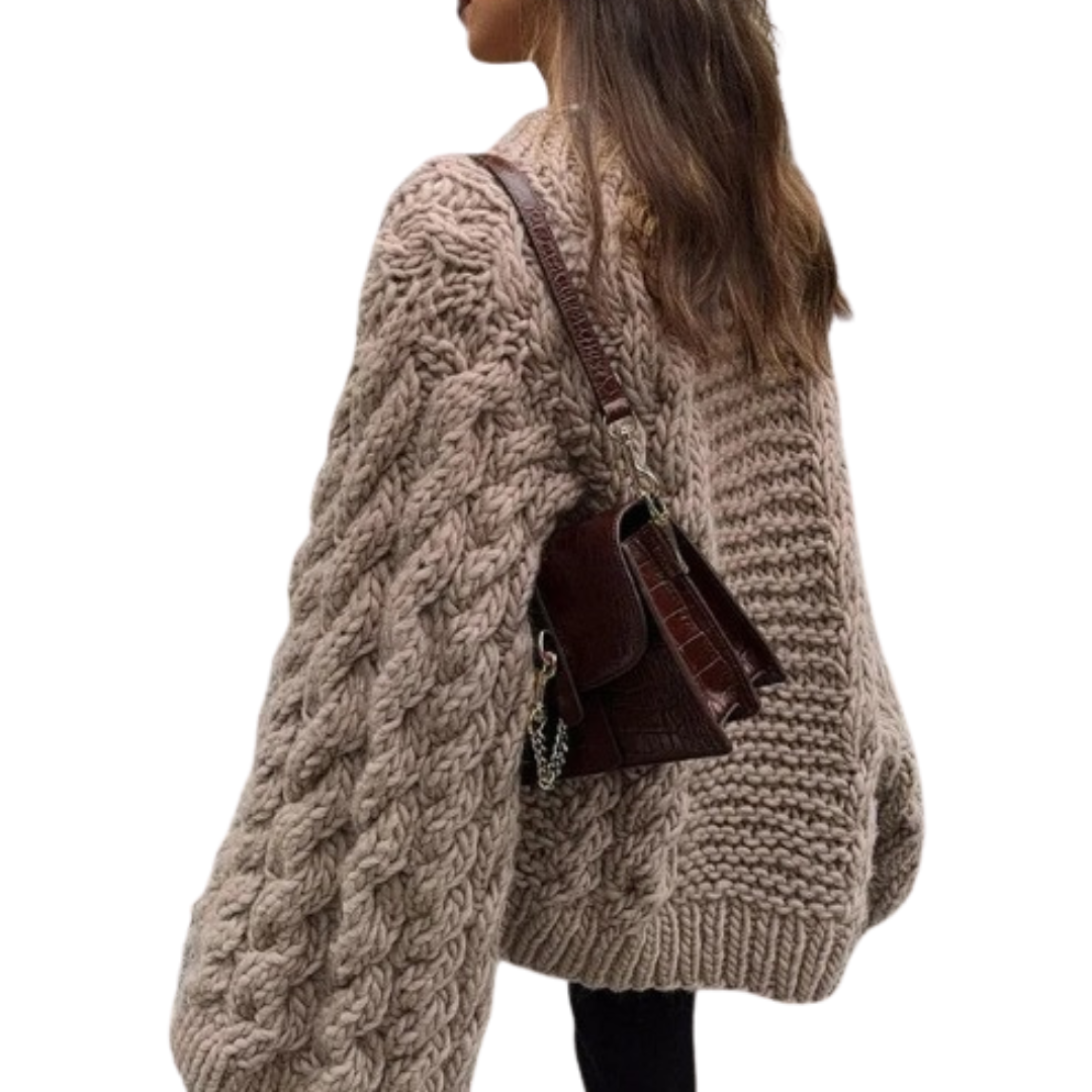 Strickpullover mit lockerer Passform — müheloser Stil für Herbst und Winter