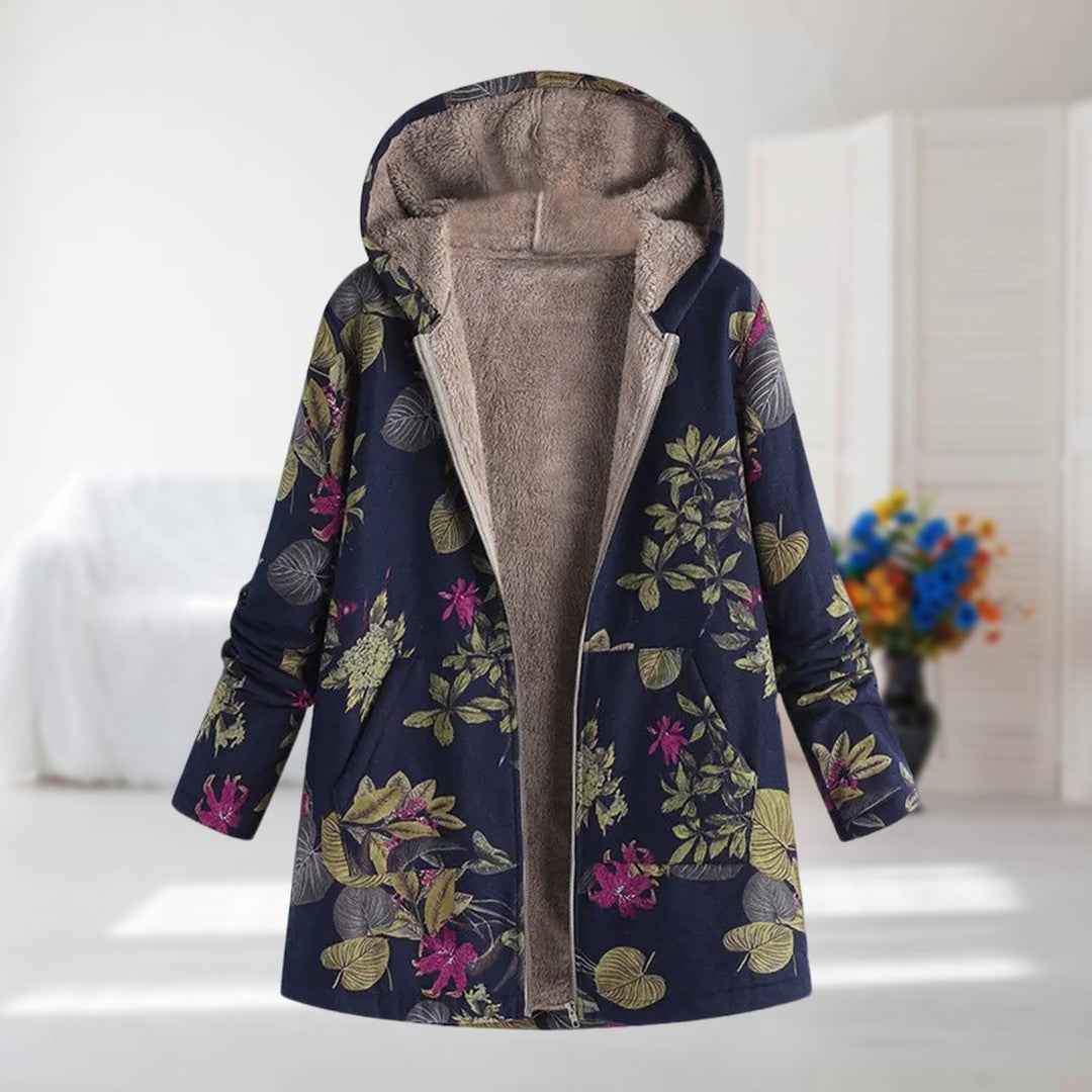 Camellia – ultraleichte Winterjacke mit plüschigem Kunstpelzfutter