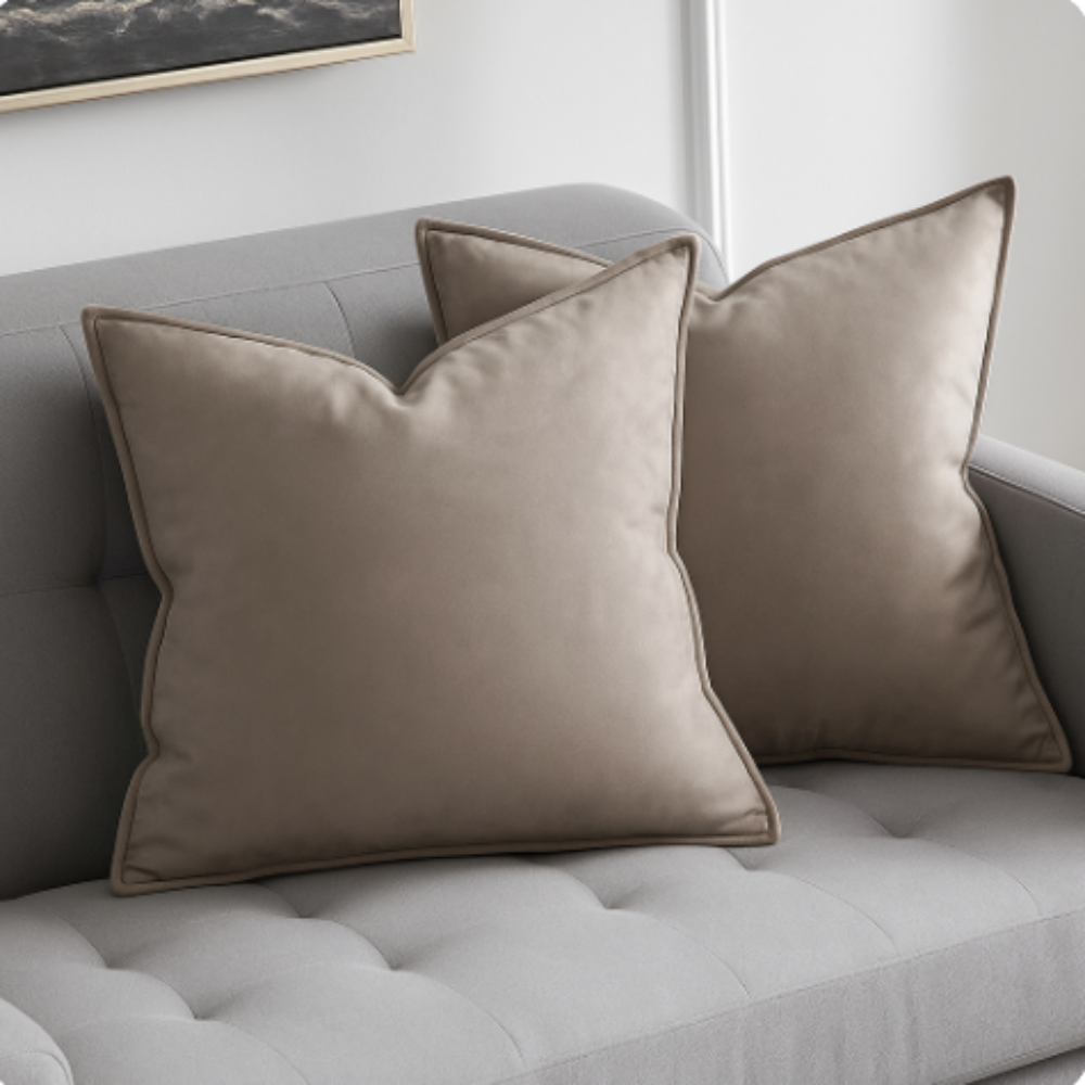 VelvetElegance - Luxuriöser Dekokissenbezug für stilvolle Akzente