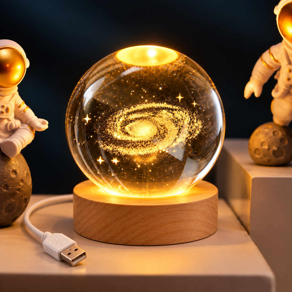 Verzaubernder LED-Galaxie-Tischleuchte für eine magische Atmosphäre