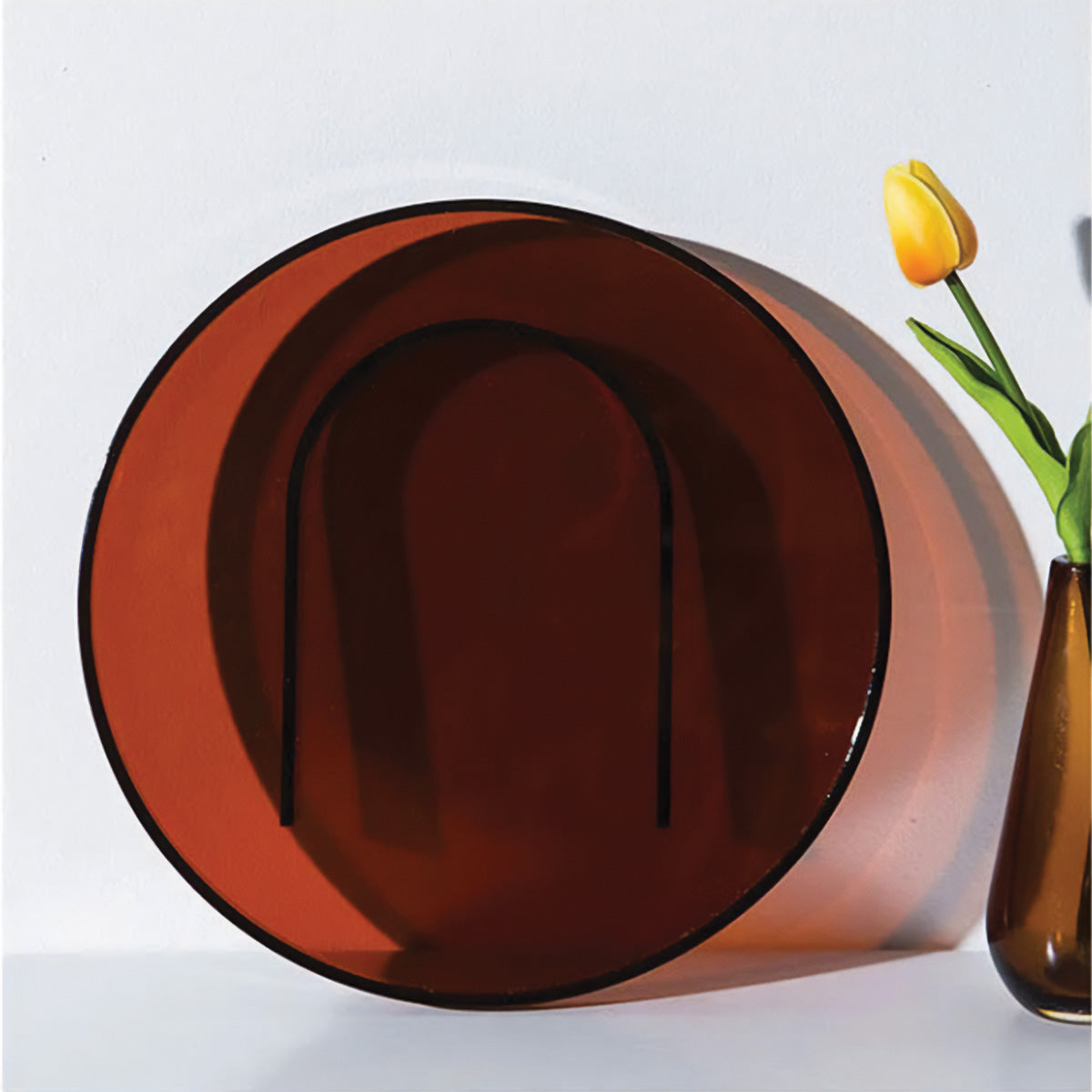 Elegantes Acryl-Serviertablett mit modernem Dekor und anspruchsvollem Servierschüssel