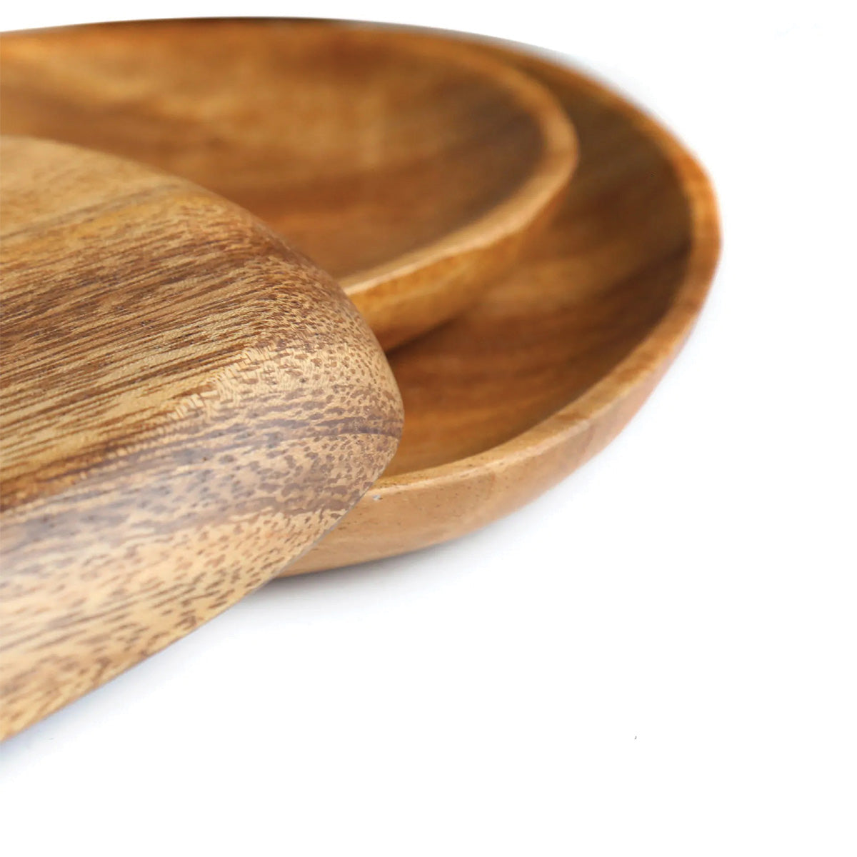 Holztablett-Set aus Nussholz und Akazie - Elegante Holztabletts für stilvollen Service