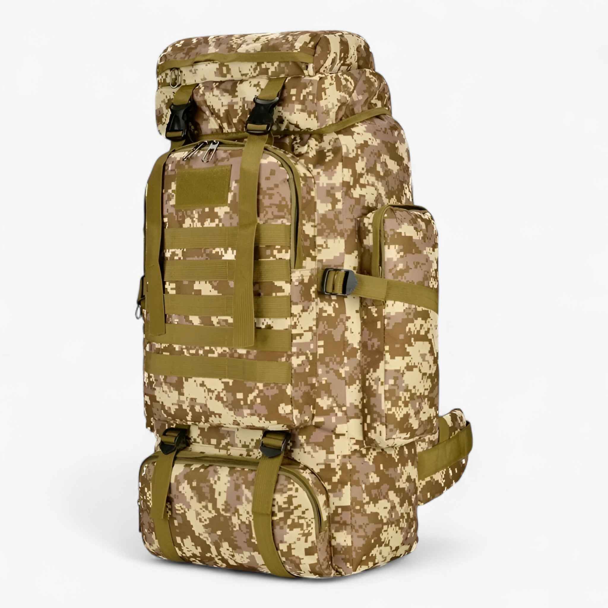 Wanderrucksack Herren 80L Wasserdicht Trekking