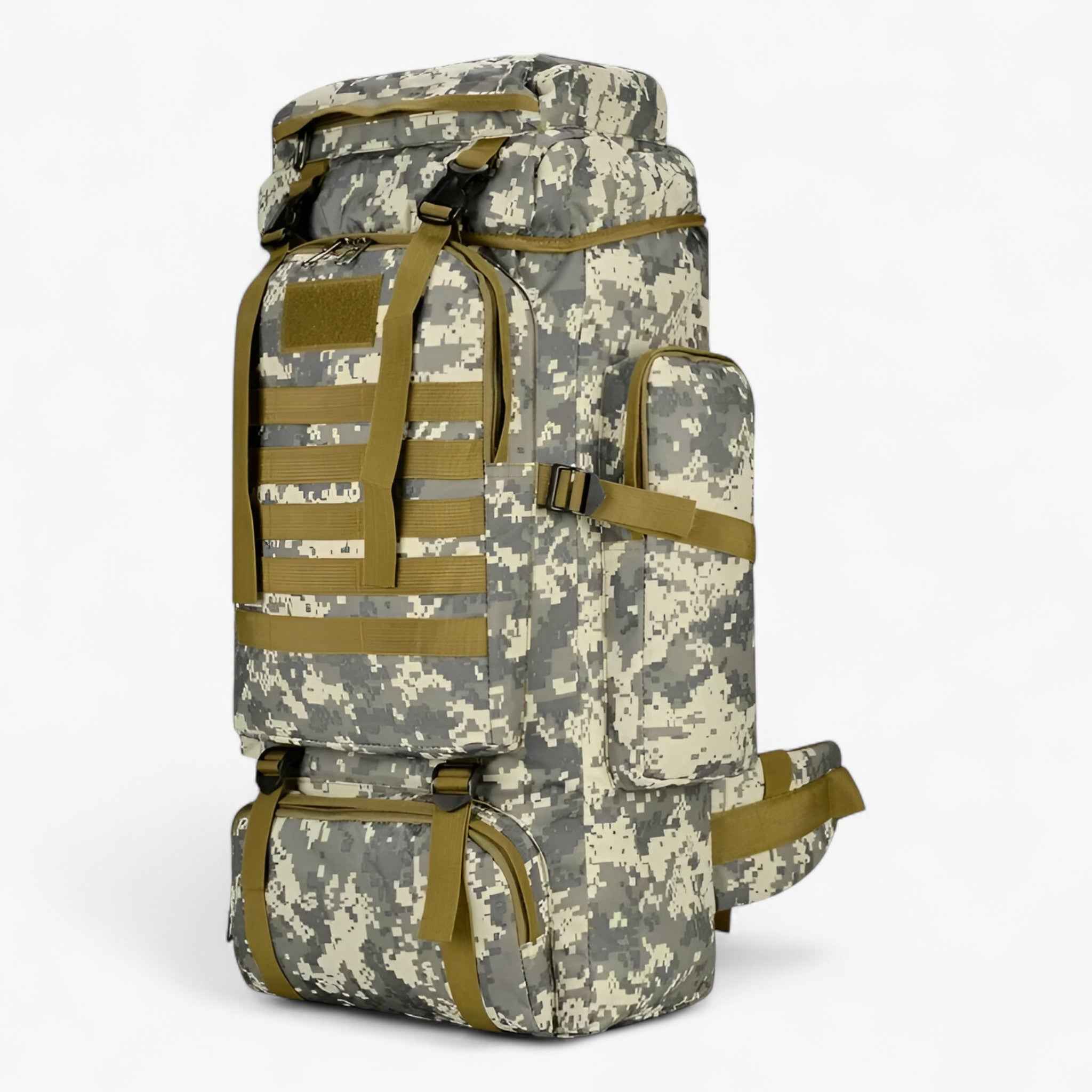 Wanderrucksack Herren 80L Wasserdicht Trekking