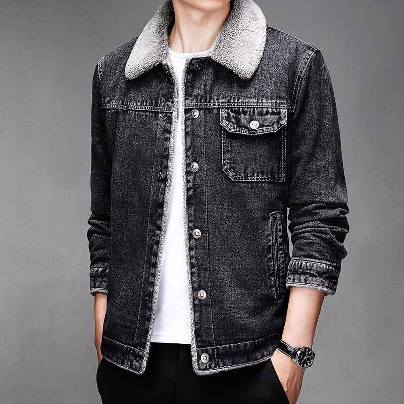 Calvin Denim Sherpa Jacke