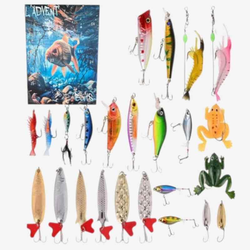 HookTide – Fischerei Adventskalender Weihnachtsgeschenk für Angelfreunde