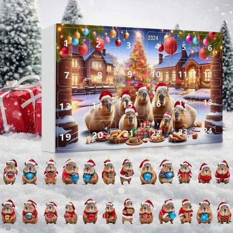 ChillPaws Kapuzineraffen Adventskalender Geschenkset - Perfekt für Tierliebhaber und Schokoladenfans