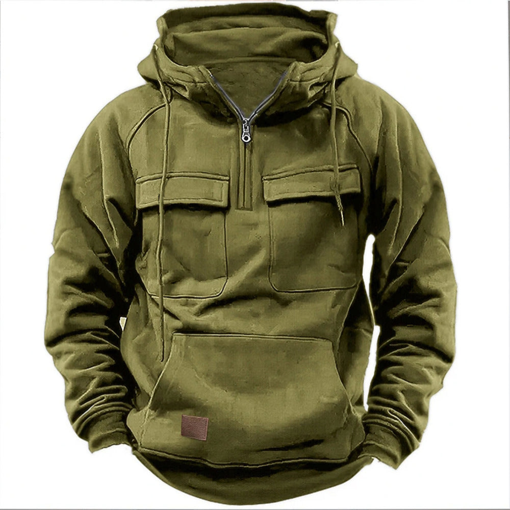 Taktischer Hoodie für Männer, Militär- und Urbanstil Kleidung