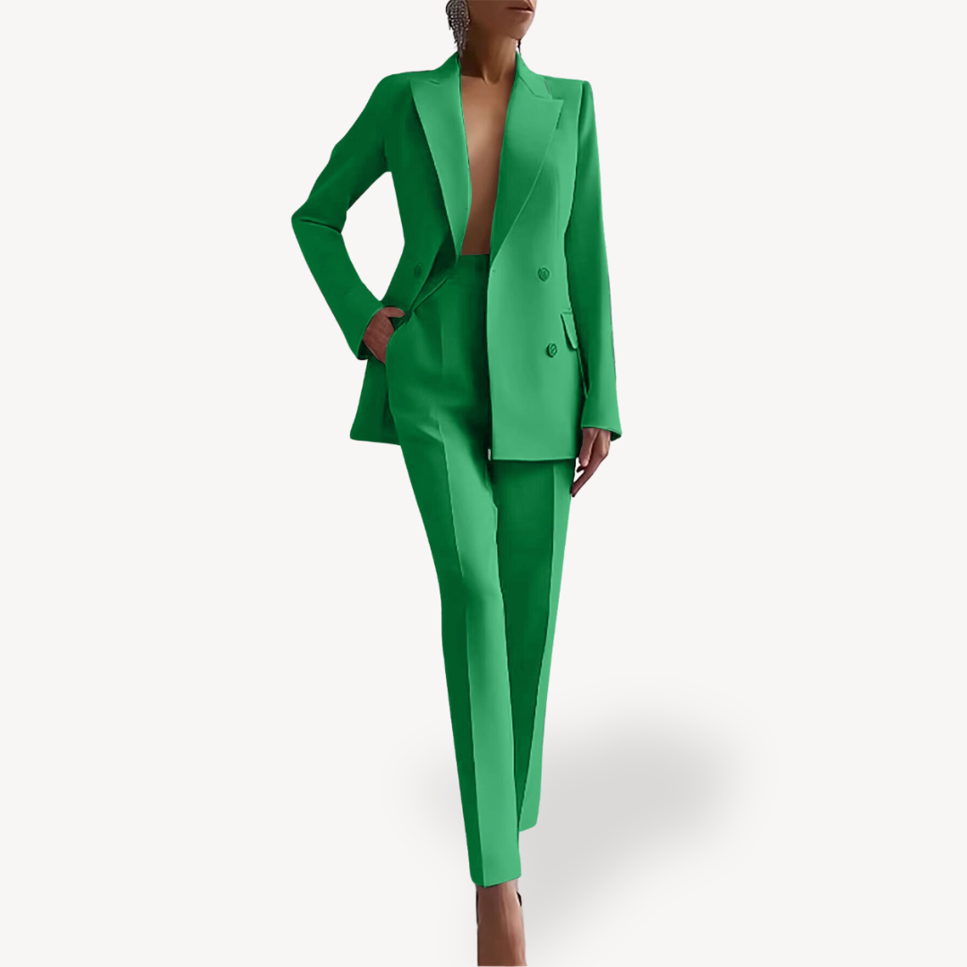 Elegantes Damenanzug-Set mit langem Blazer für einen stilvollen Auftritt
