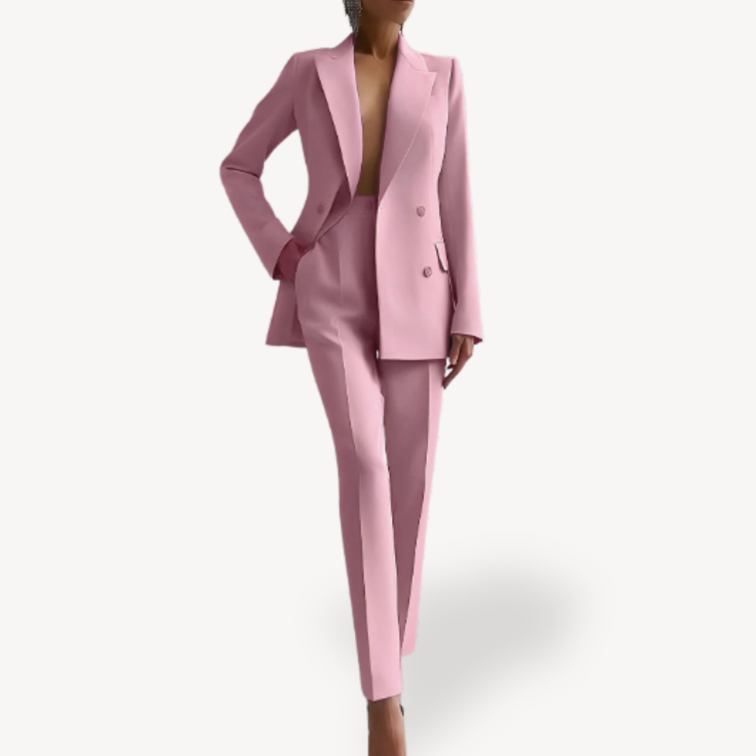 Elegantes Damenanzug-Set mit langem Blazer für einen stilvollen Auftritt