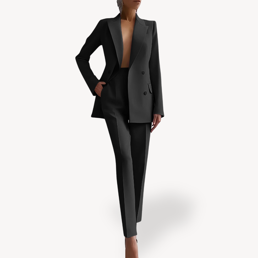 Elegantes Damenanzug-Set mit langem Blazer für einen stilvollen Auftritt