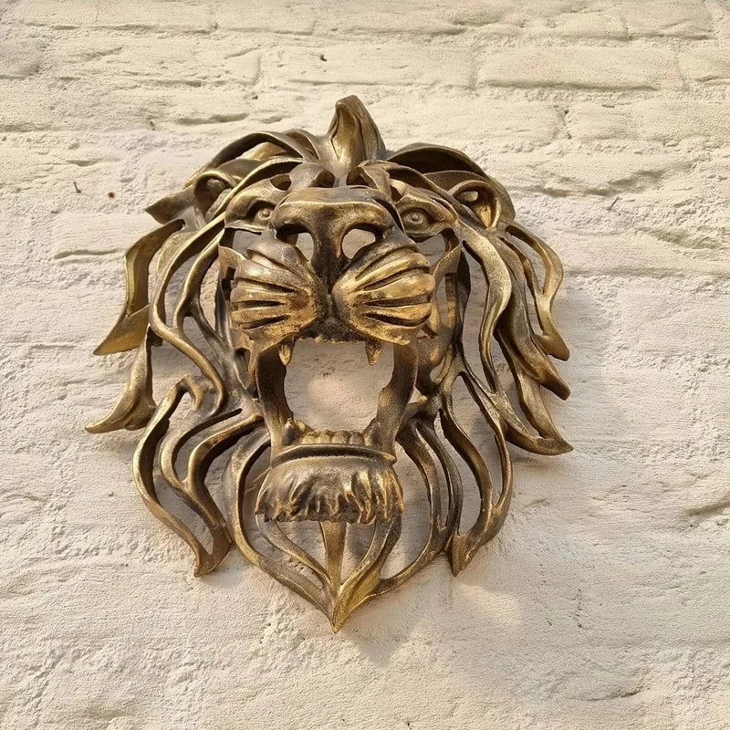 Majestätische Wandskulptur eines Löwenkopfs RegalRoar Lion – beeindruckendes Dekostück