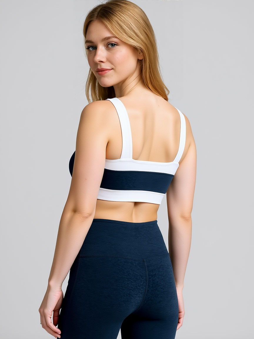 Minna | Sport BH Damen Farbe Navy Blau Yoga Fitness Top Bustier