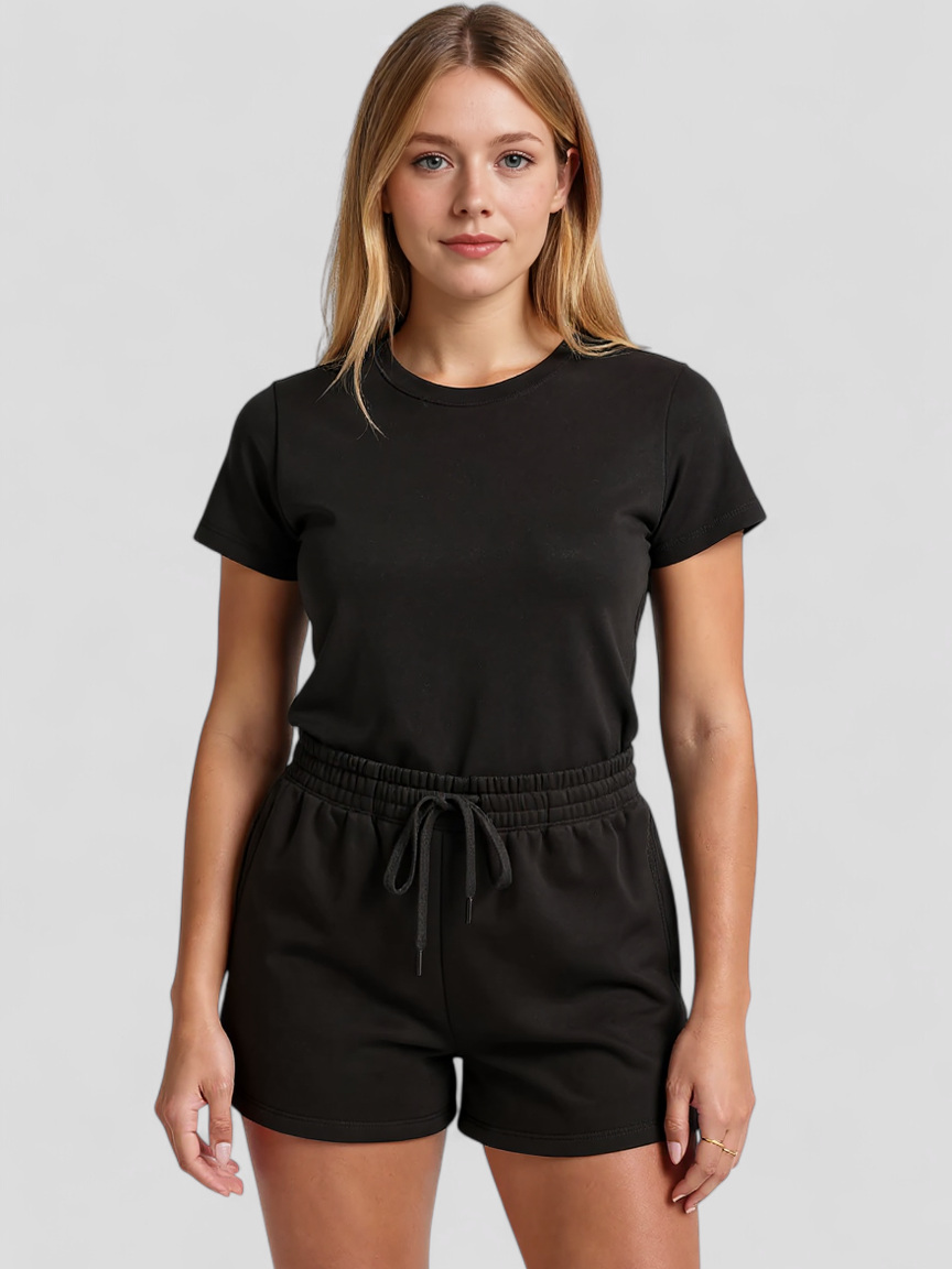 Elke | Kurze Sweatshorts für Damen, weich, bequem, für Sport, Lounge, Fitness