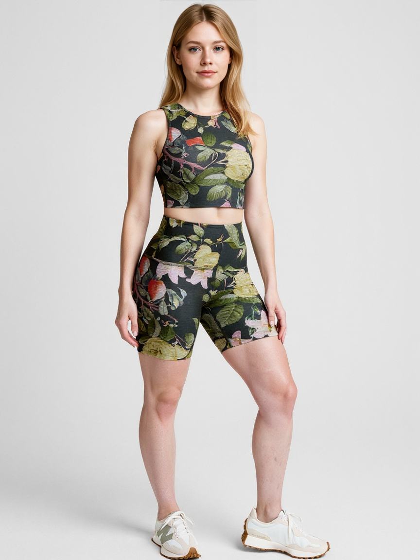 Ulrika | Botanical Garden Für Damen High Waist Sport Leggings Sommer