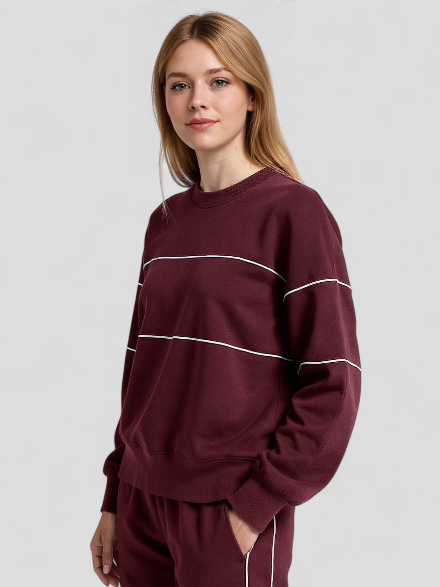 Wilma | LuxeFleece Piper Oversized Sweatshirt Damen Warm Weich Casual Lounge