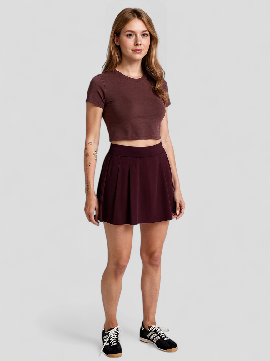 Kerris | Faltenrock Damen Elegant Leicht Sommerrock
