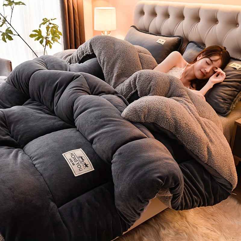 Doppelseitige Sherpa-Fleecedecke - Dicke & Weiche Kuscheldecke