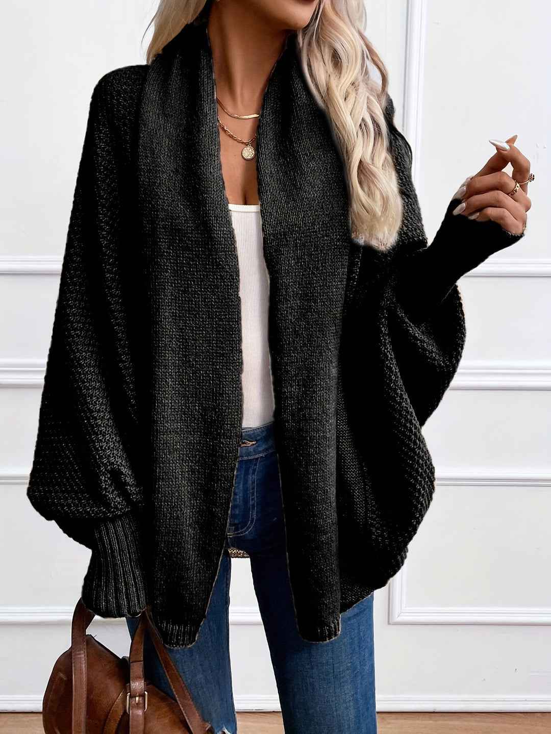 Emily Ultra-gemütliche Cardigan mit Batwing-Ärmeln