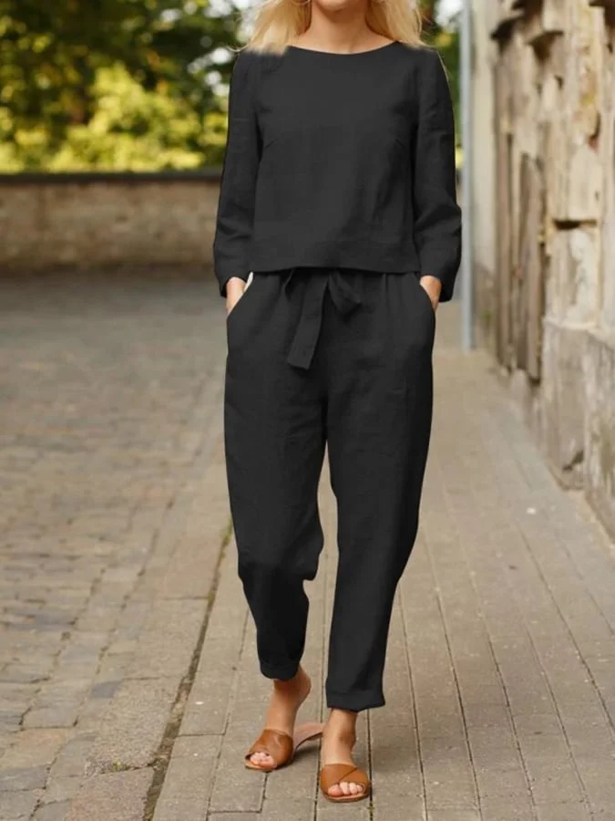 Lässiges und elegantes 2-teilige Set für einen unvergleichlichen Stil