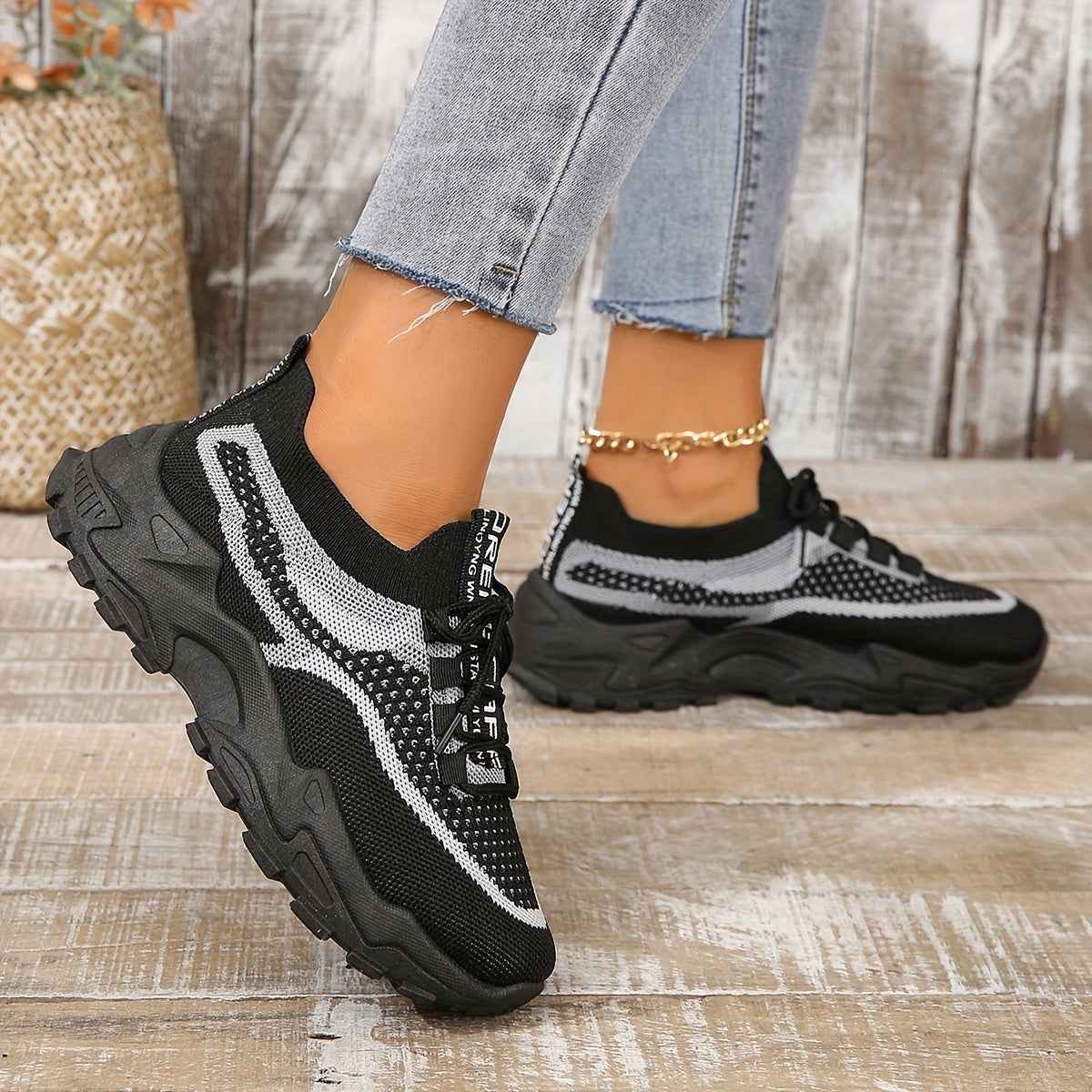 Amanda atmungsaktive Mesh-Sneaker mit flexibler, bequemer Passform
