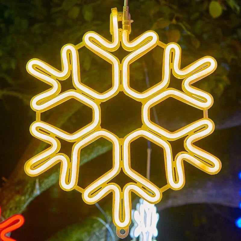 SnowGlow - Frosted Snowflake LED-Lichter mit winterlicher Eleganz