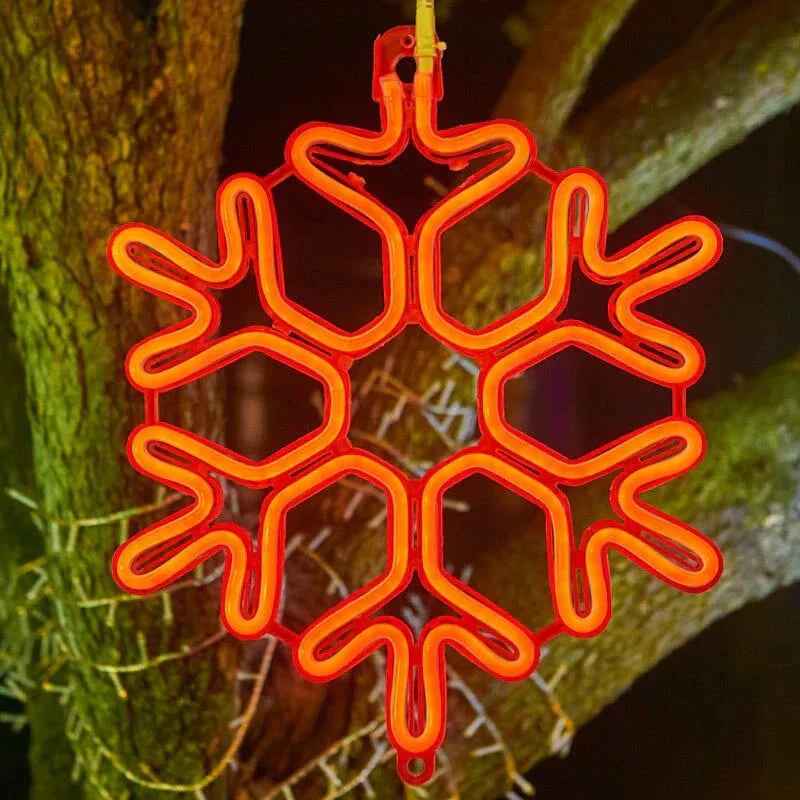 SnowGlow - Frosted Snowflake LED-Lichter mit winterlicher Eleganz