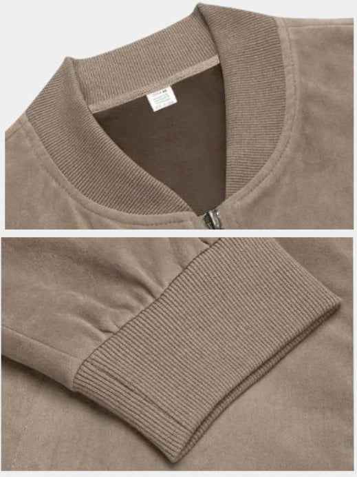 Darian™ Premium-Wildleder-Bomberjacke - Stil, Luxus und Prestige