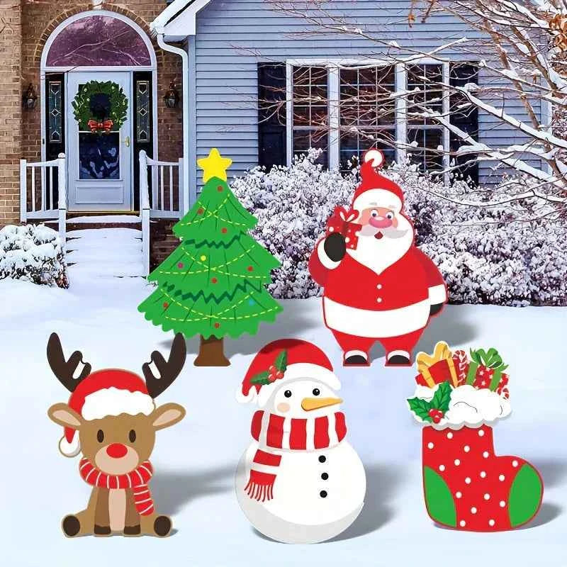 MerryShine - Festliche Outdoor-Weihnachtsbeschriftung für volle und fröhliche Gärten