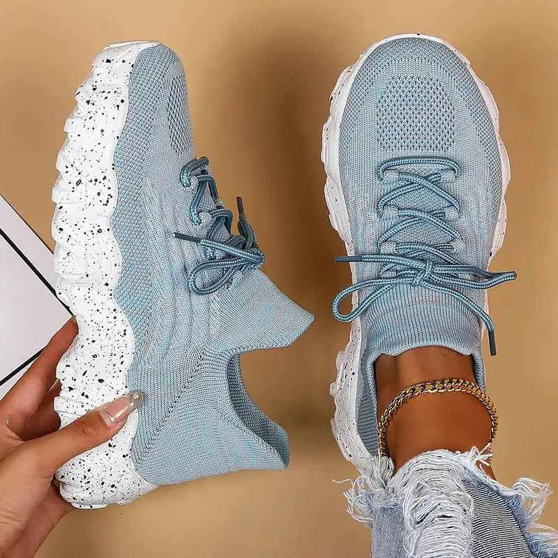 Luisa – atmungsaktive Chunky-Knit-Sneaker für ganztägigen Komfort