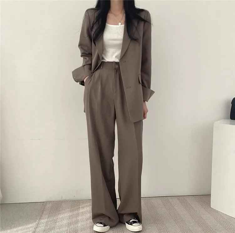 Hailey – Elegantes Damen-Damenkostüm mit langem Blazer
