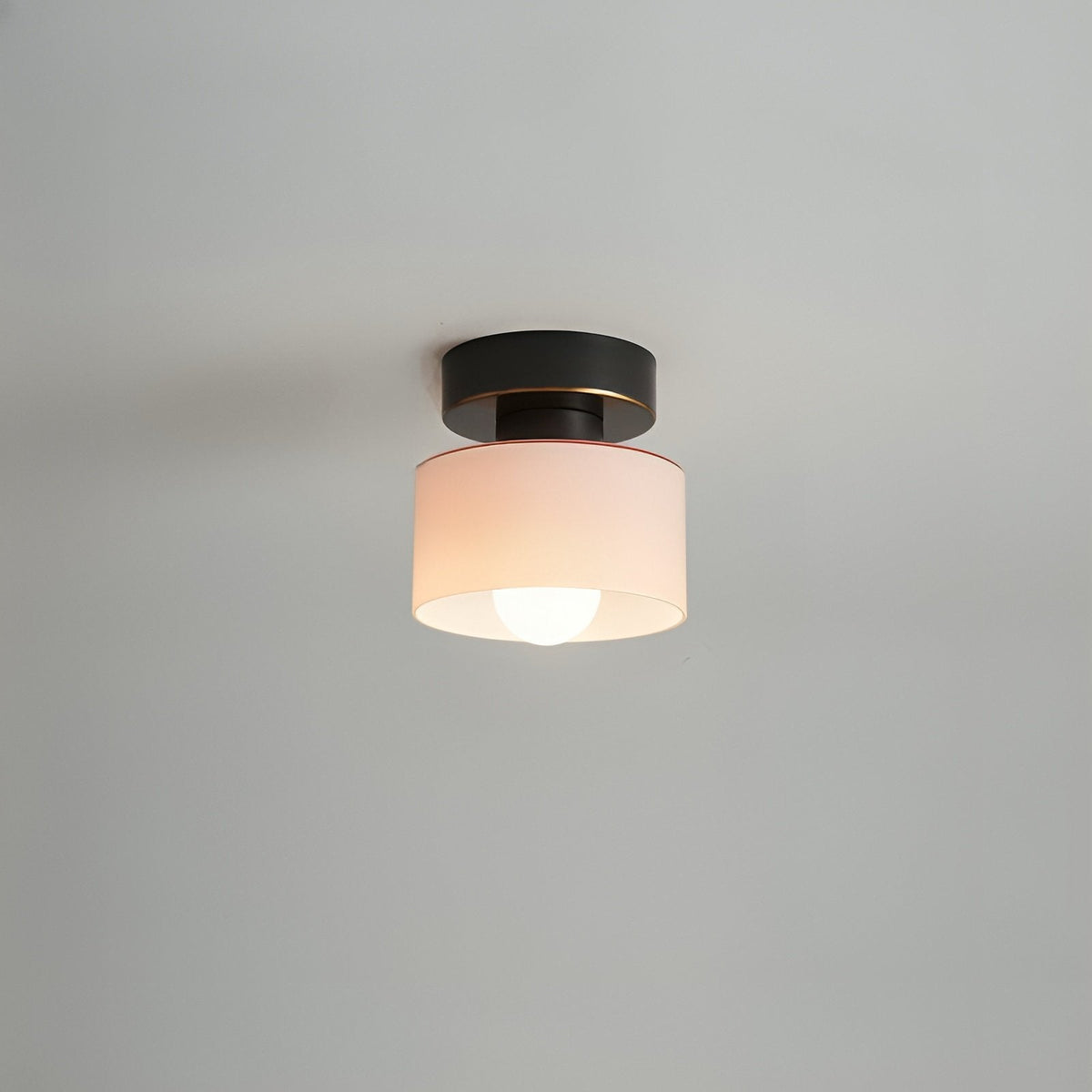 Bauhaus Geometrische Alabaster Deckenleuchte Trommel