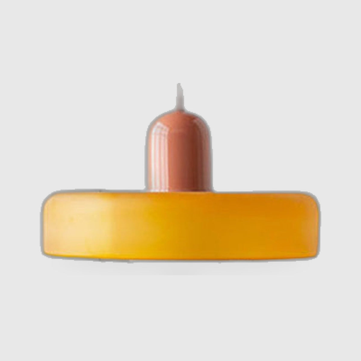 Bauhaus-Stil Glas-Hängeleuchte mit Ringschirm