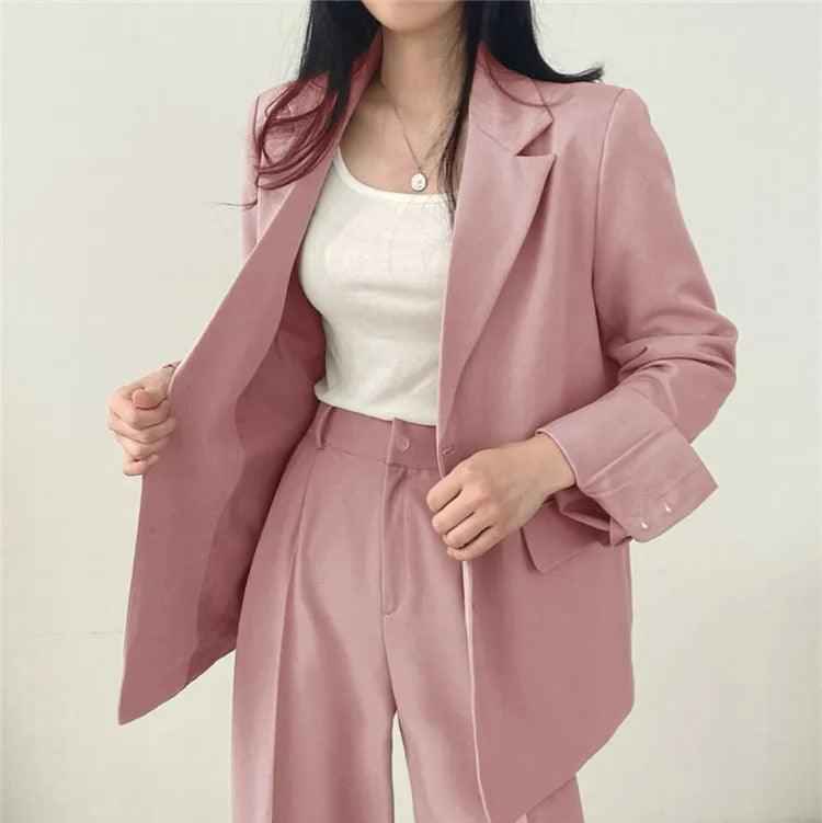 Hailey – Elegantes Damen-Damenkostüm mit langem Blazer