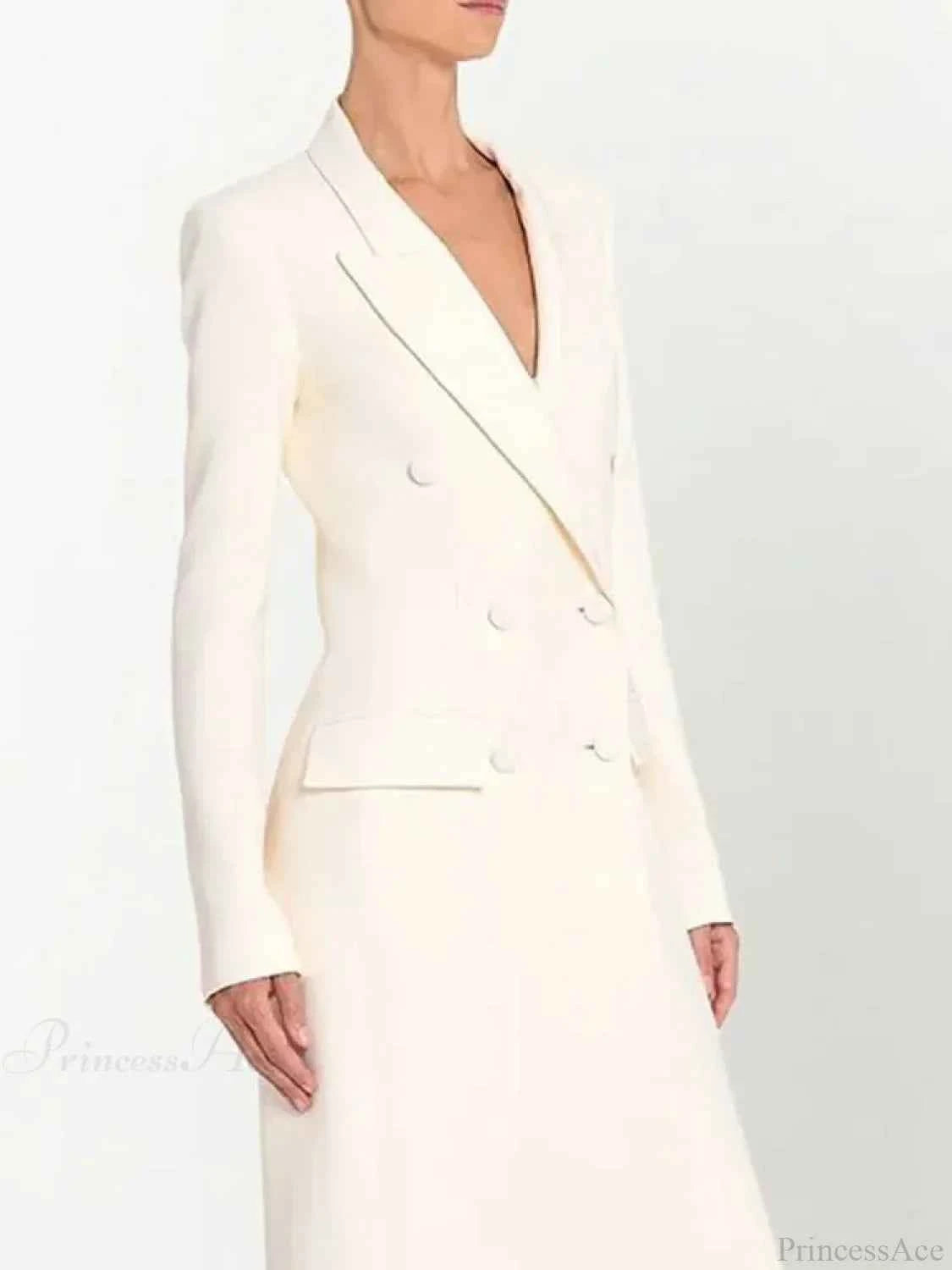 Eleganter Stil: Lange Mantel mit abnehmbarer Kragen und Doppelschnallenschließung