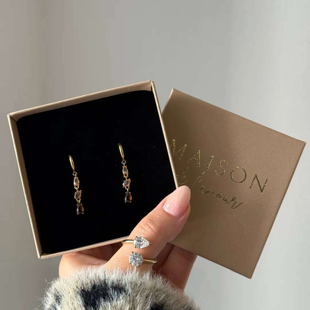 CONSTANCE Schmuck-Geschenkset in Goldton