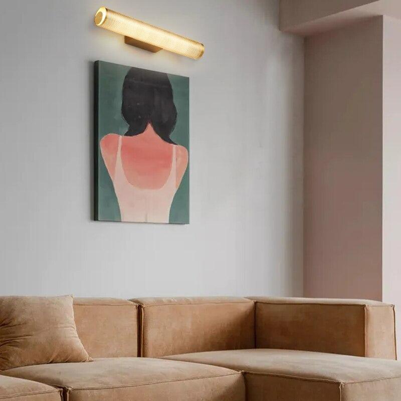 DecoLux - Goldene Wandappliqué und LED-Beleuchtung im Art Déco Stil für eine elegante Atmosphäre